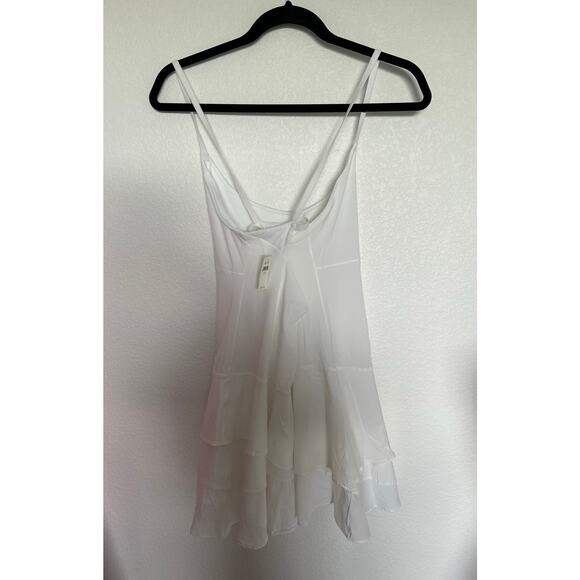 Aerie Offline White TieredRuffle Tennis Dress - L - Picture 4 of 5